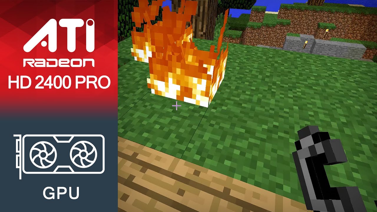 Minecraft Gameplay ATI Radeon HD 2400 Pro