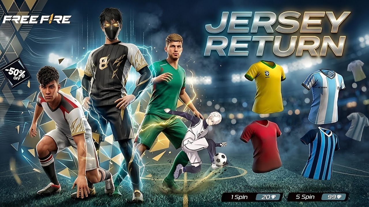 Football Event all Free Rewards 🤯 l Jersey Event Free Fire | Free Fire New Event l Ff New Event background