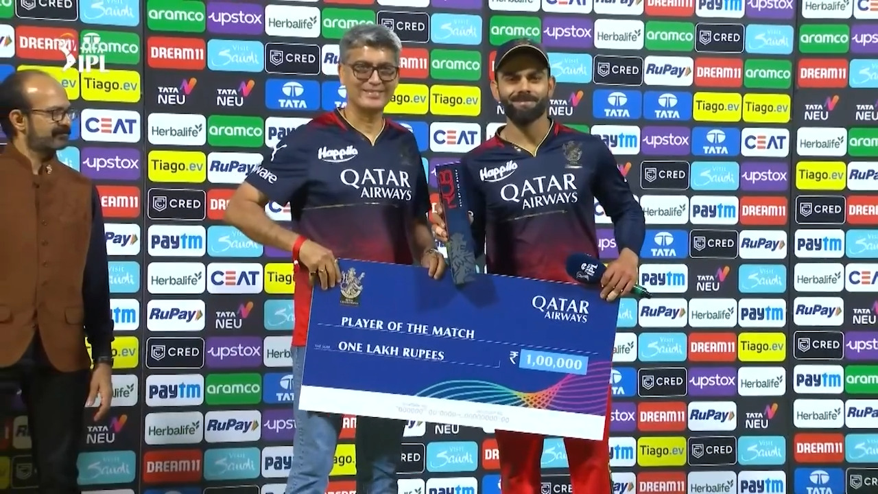 M20: RCB vs DC – Man of the Match – Virat Kohli