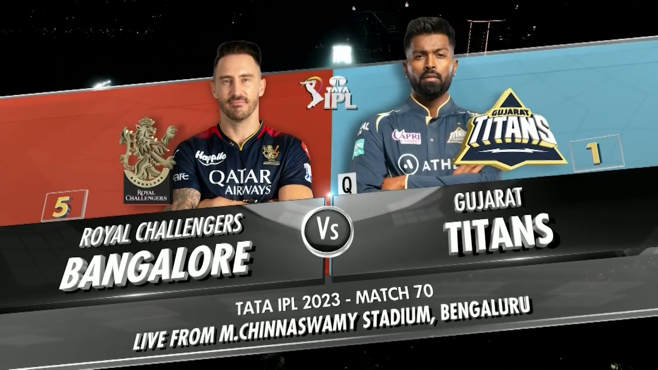 IPL 2023 M70: RCB vs GT – Match Highlights