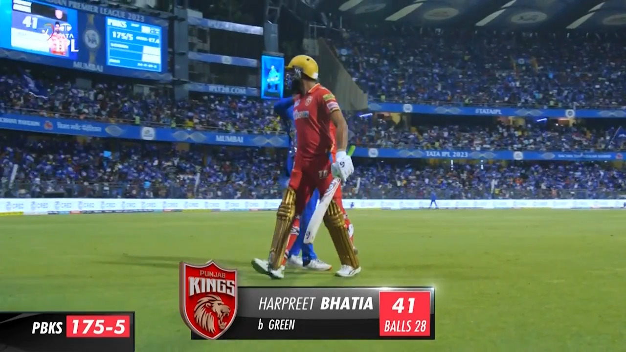 M31: MI vs PBKS – Harpreet Bhatia Wicket