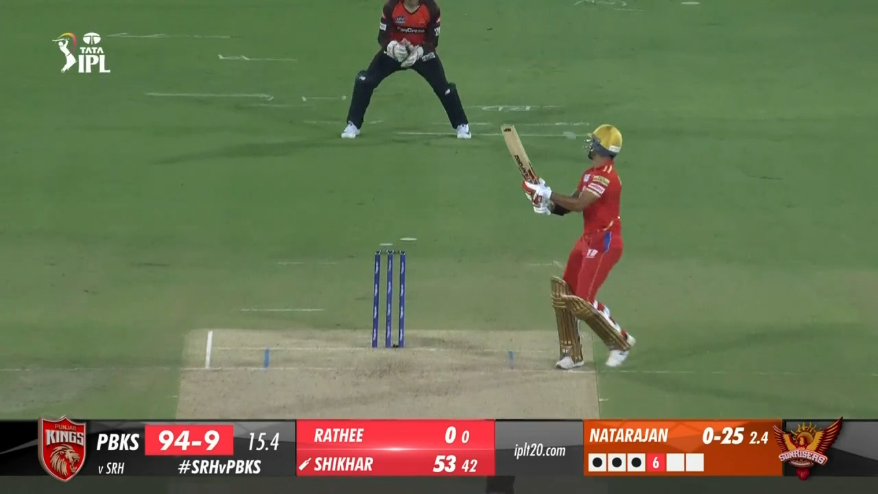 M14: SRH vs PBKS – Shikhar Dhawan Six
