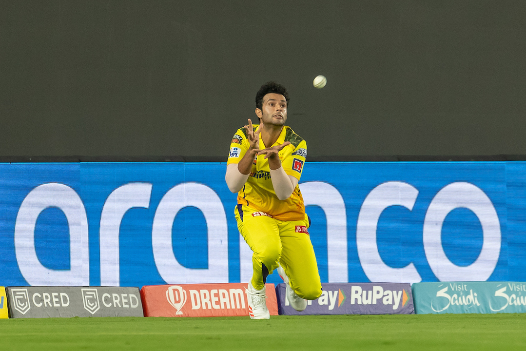 Super grab: Shivam Dube's brilliant catch to dismiss Saha