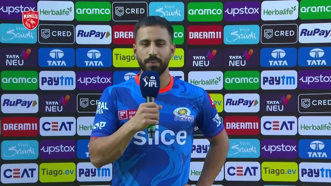 M46: PBKS vs MI – Ramandeep Singh Interview background