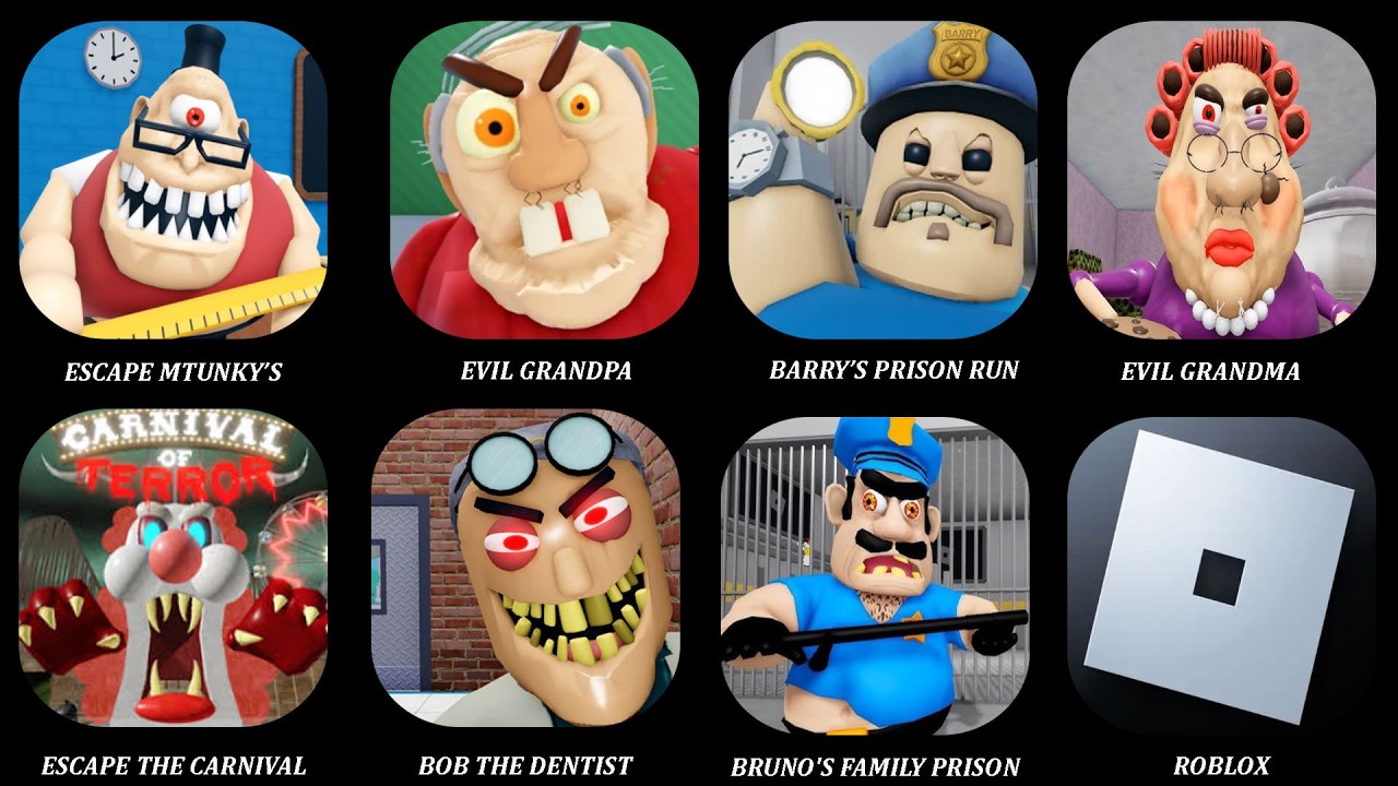 ROBLOX: BARRY'S PRISON RUN HARD MODE, EVIL GRANDPA ESCAPE,ESCAPE MR STINKY'S DETENTION!