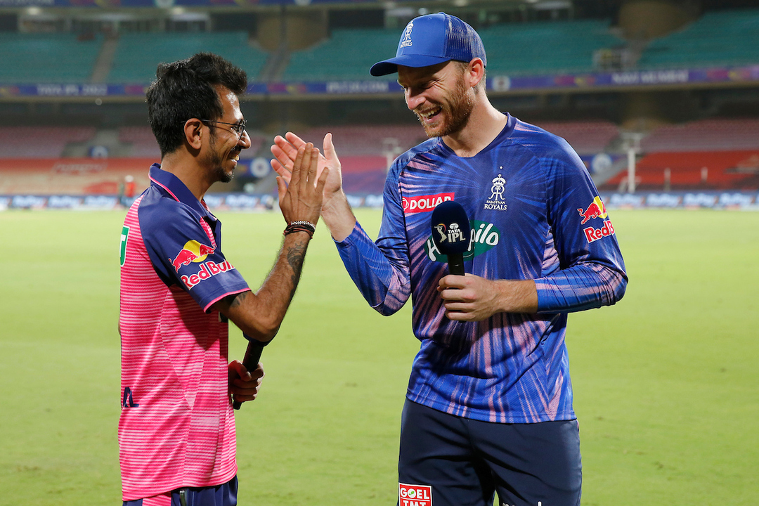 Chahal in conversation with Mr. Centurion Jos Buttler