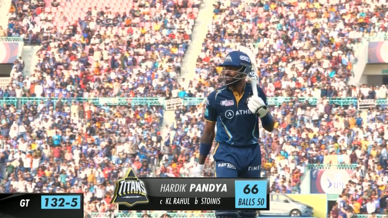 M30: LSG vs GT – Hardik Pandya Wicket