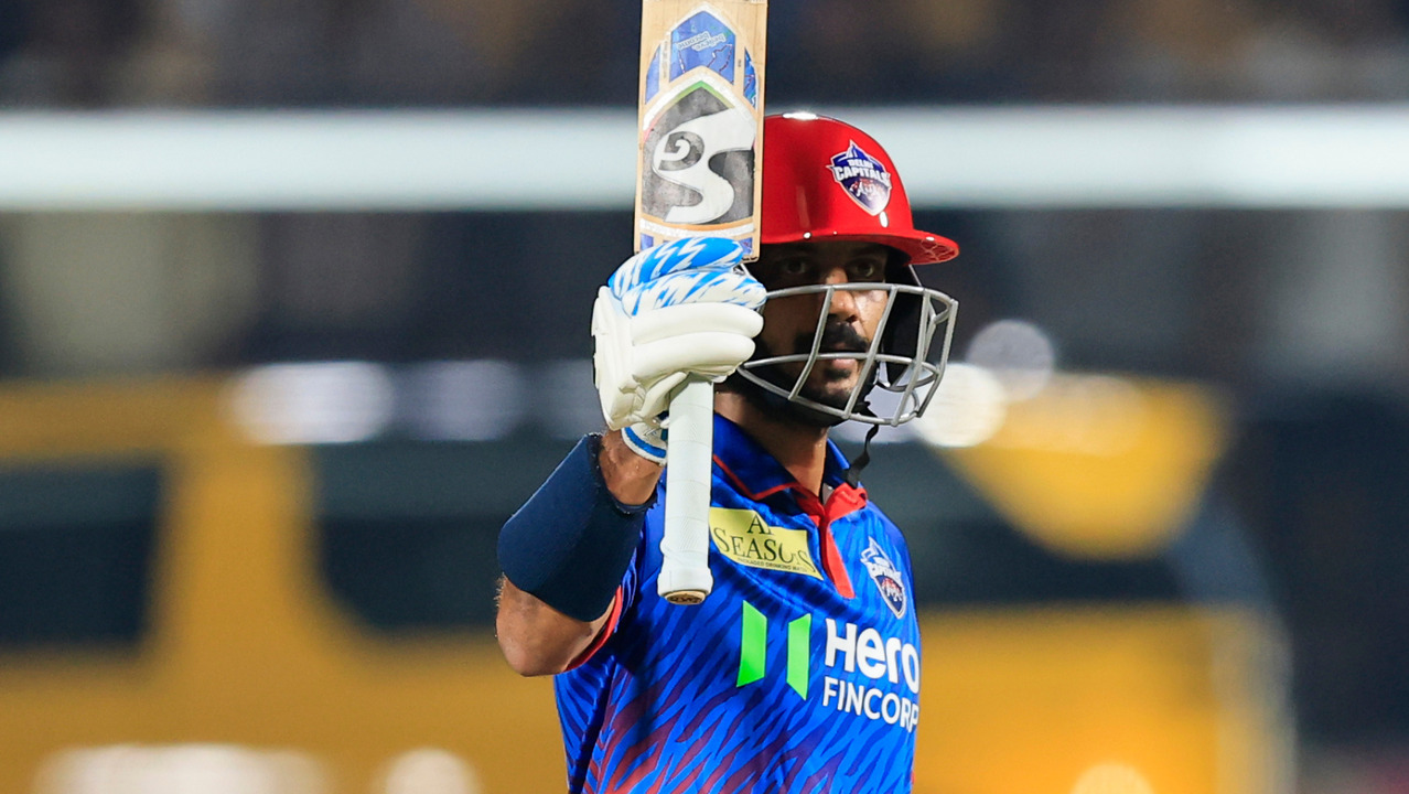 Axar Patel displays his range with eye-catching 56(30)