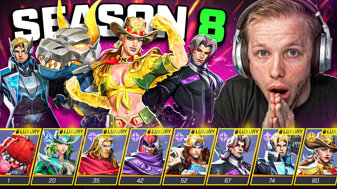 EVERYTHING In The Season 8 BATTLE PASS | Marvel Rivals Battle Pass Walkthrough