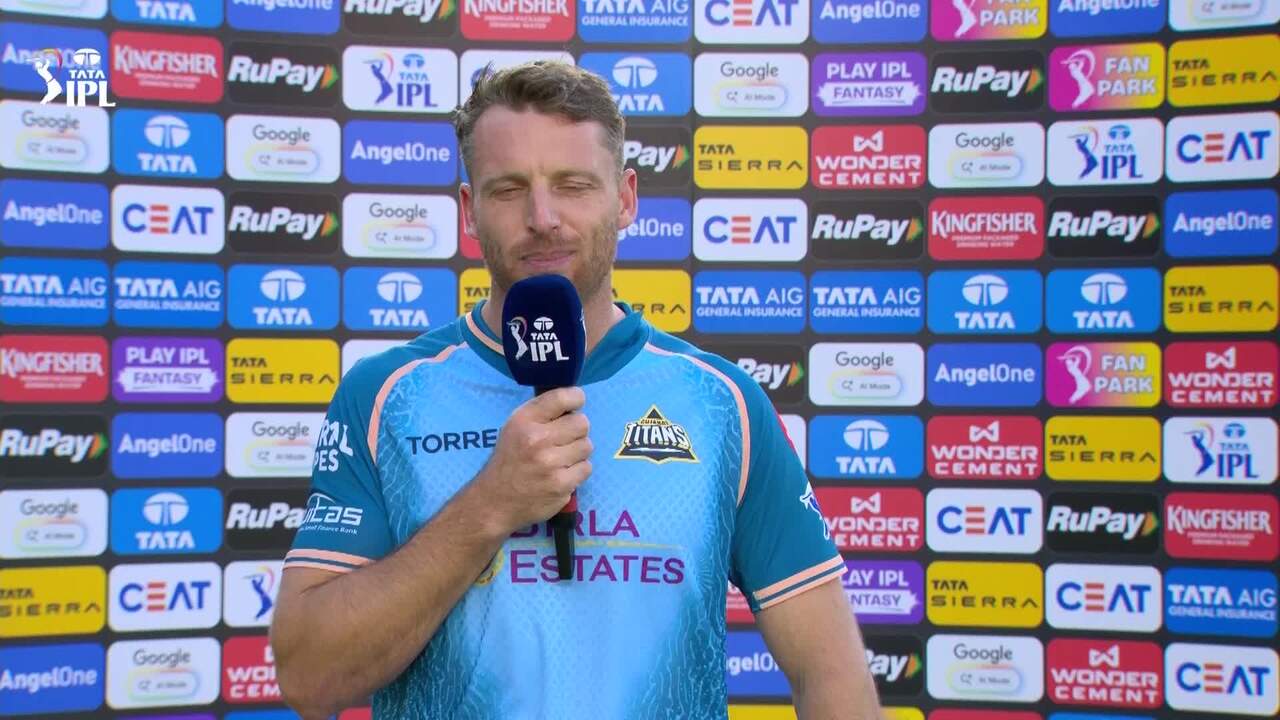 IPL 2026 M09: GT vs RR - Jos Buttler Interview background