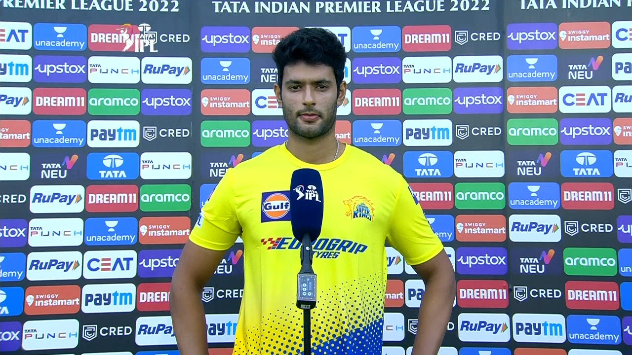 M07: LSG vs CSK – Shivam Dube Interview background