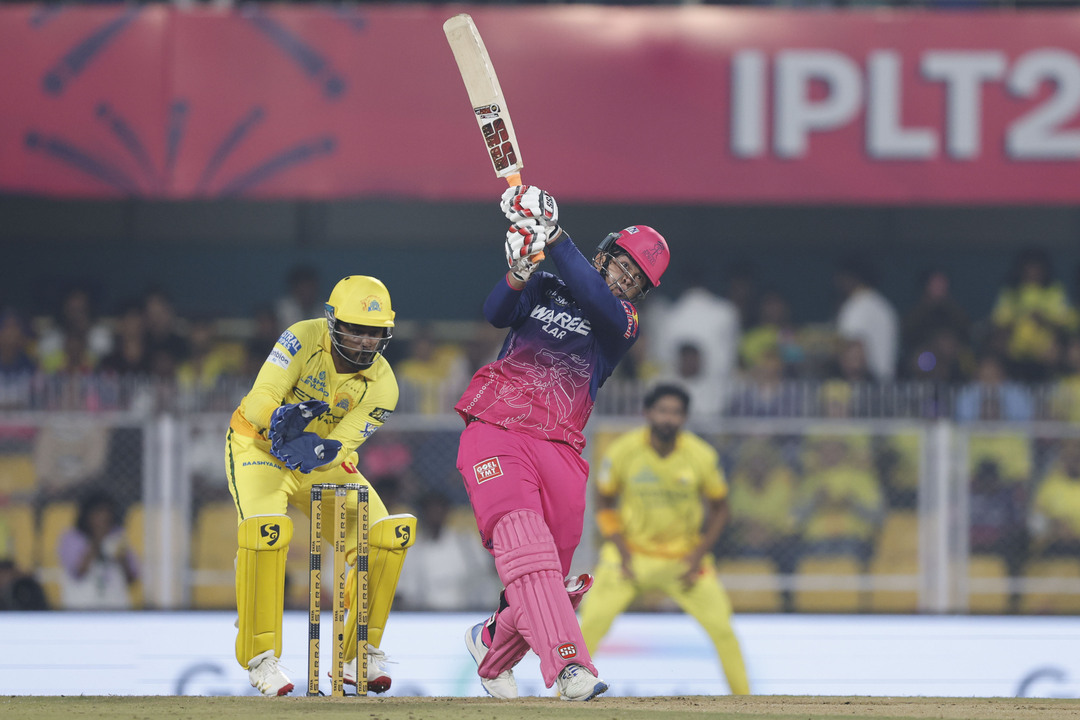 Catch it in the stands! Vaibhav Sooryavanshi gets going