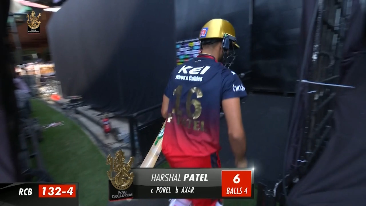 M20: RCB vs DC – Harshal Patel Wicket background