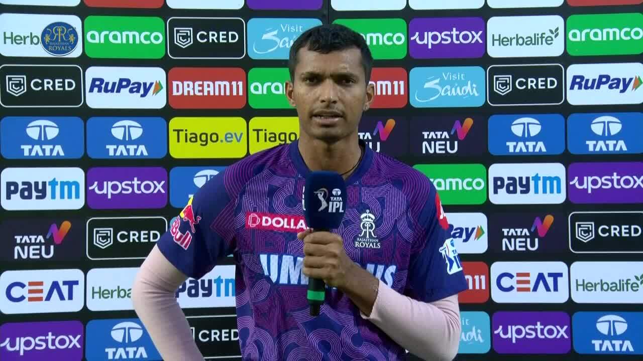 M26: RR vs LSG – Navdeep Saini Interview background