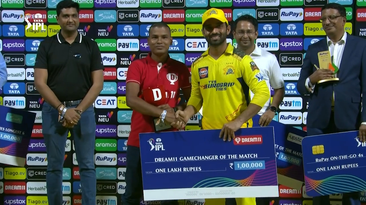 M33: KKR vs CSK – Dream11 GameChanger of the Match – Ajinkya Rahane