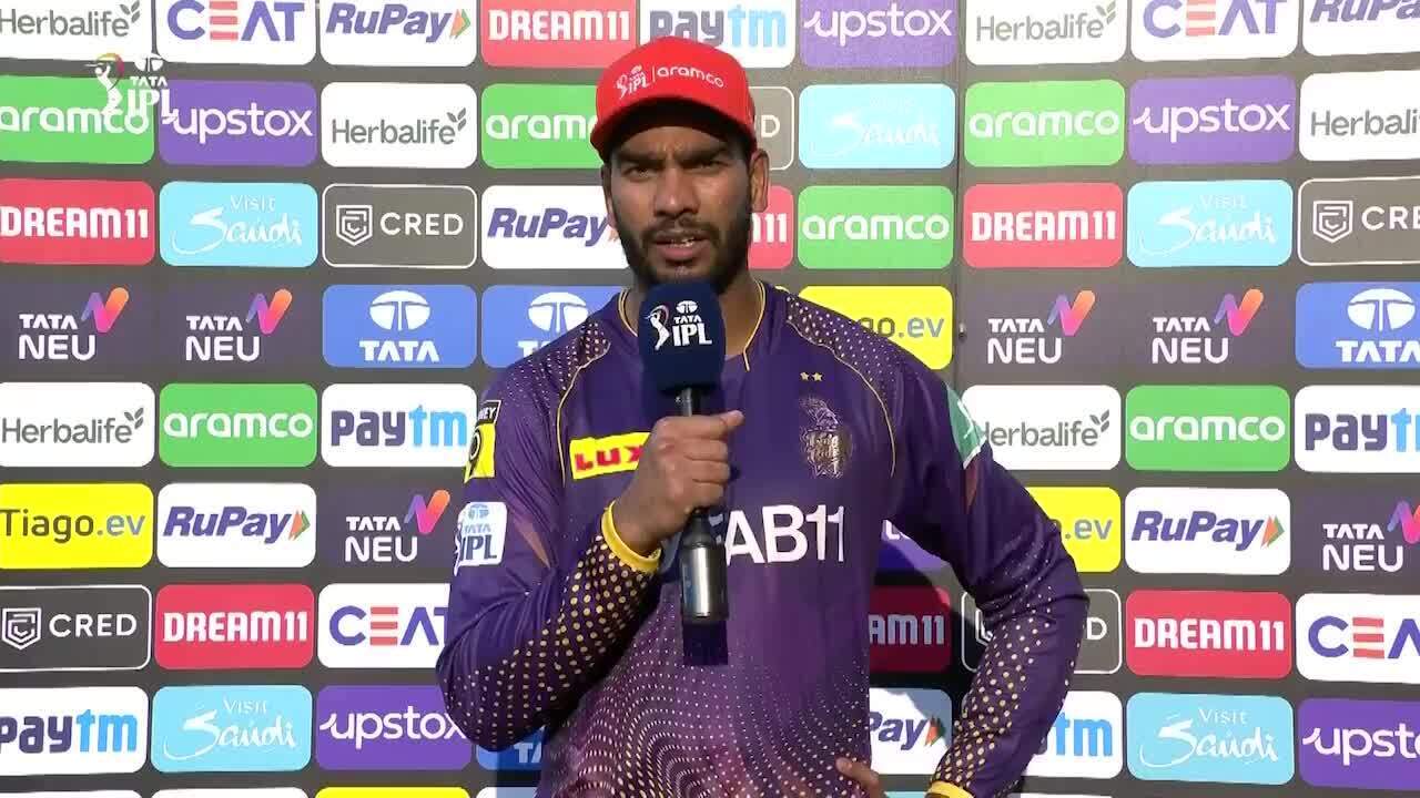 M22: MI vs KKR – Venkatesh Iyer Interview background