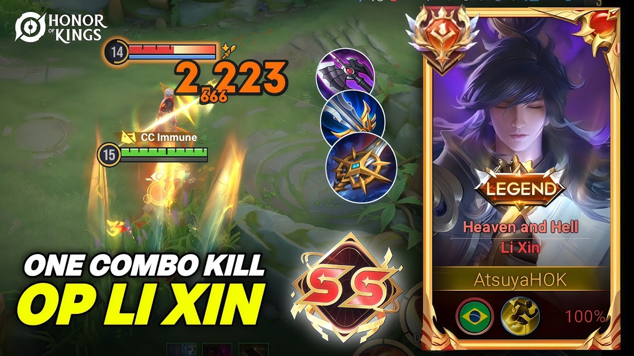 Broken Damage!! Li Xin 100% Deadly With This Build - Best Build Li Xin - Honor Of Kings