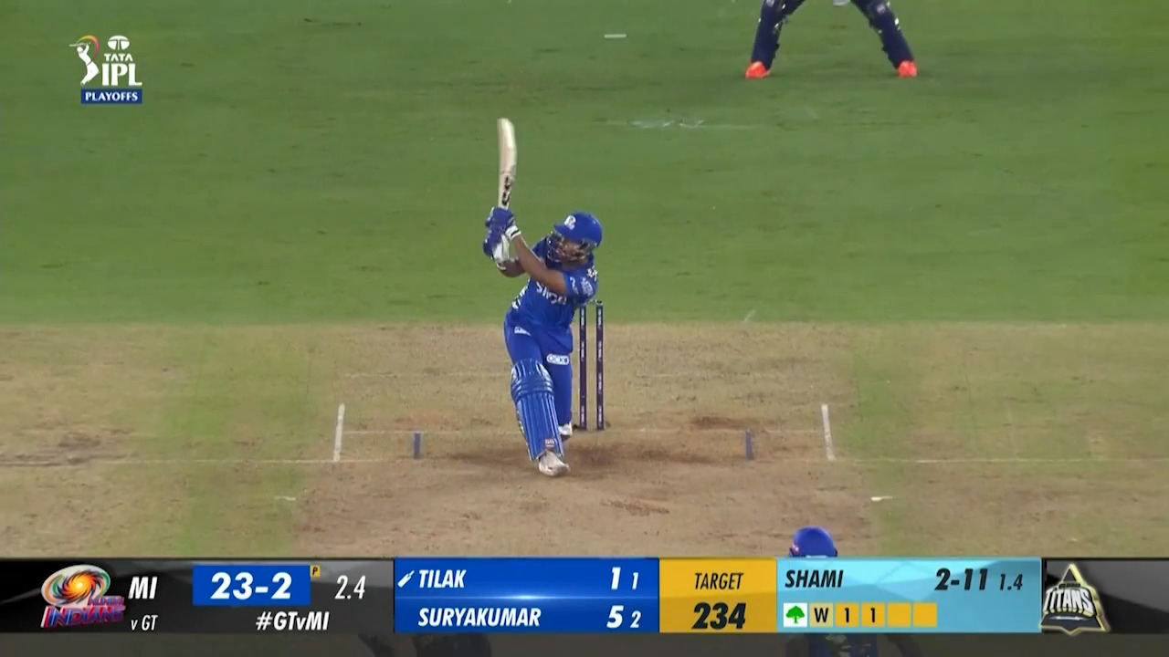 Q2: GT vs MI – Tilak Varma Six