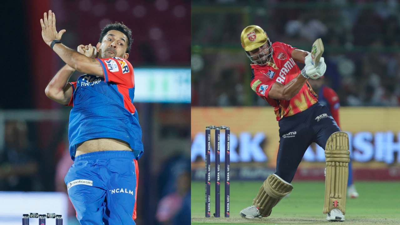 On the charge: Stoinis smashes 6,4,4,6 vs Mohit Sharma background