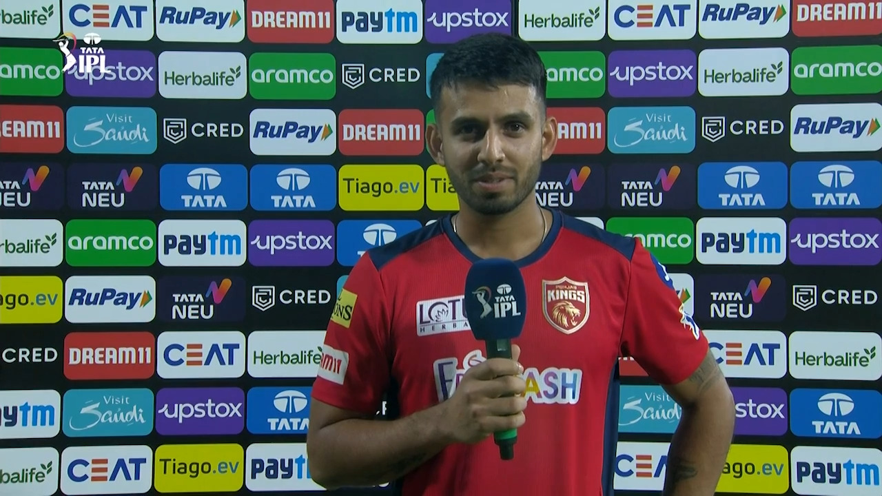 M08: RR vs PBKS – Jitesh Sharma Interview background