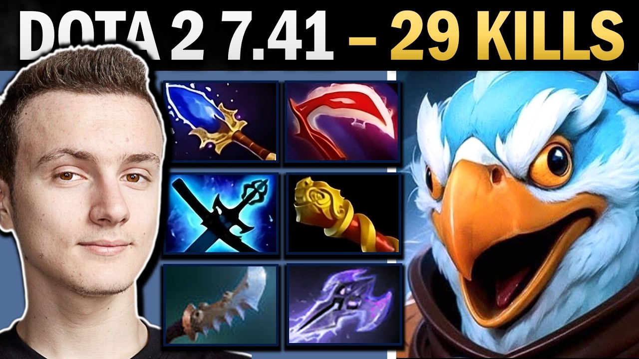 Kez Dota 2 7.41 with 29 Kills and 1000 GPM - Dota Gameplay background