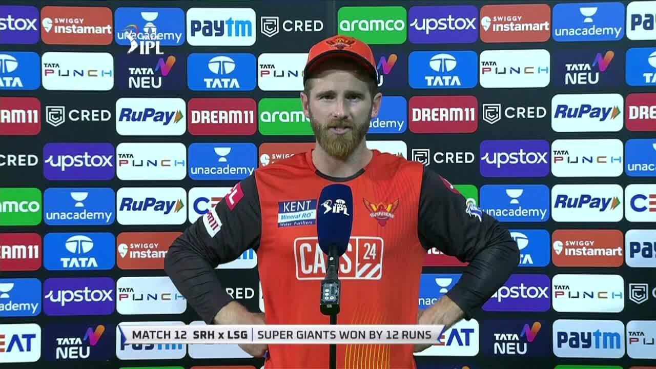 M12: SRH vs LSG – Kane Williamson Interview