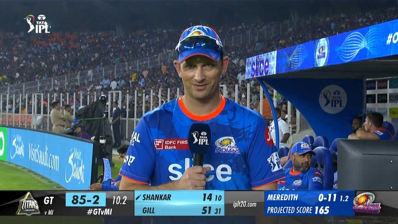 M35: GT vs MI – Shane Bond Interview background
