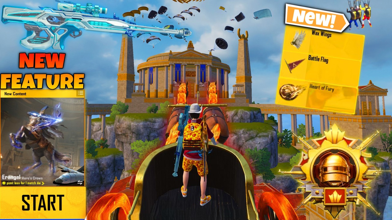 Wow!!😍 NEW UPDATE 4.4 😱 NEW BEST MODE GAMEPLAY in HERO’S CROWN 🔥PUBG MOBILE-BGMI
