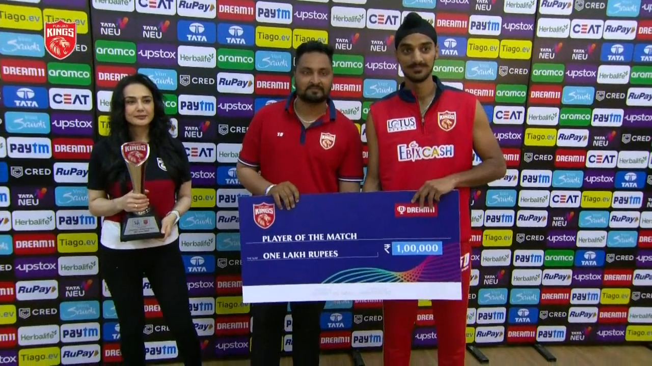 M02: PBKS vs KKR – Man of the Match – Arshdeep Singh