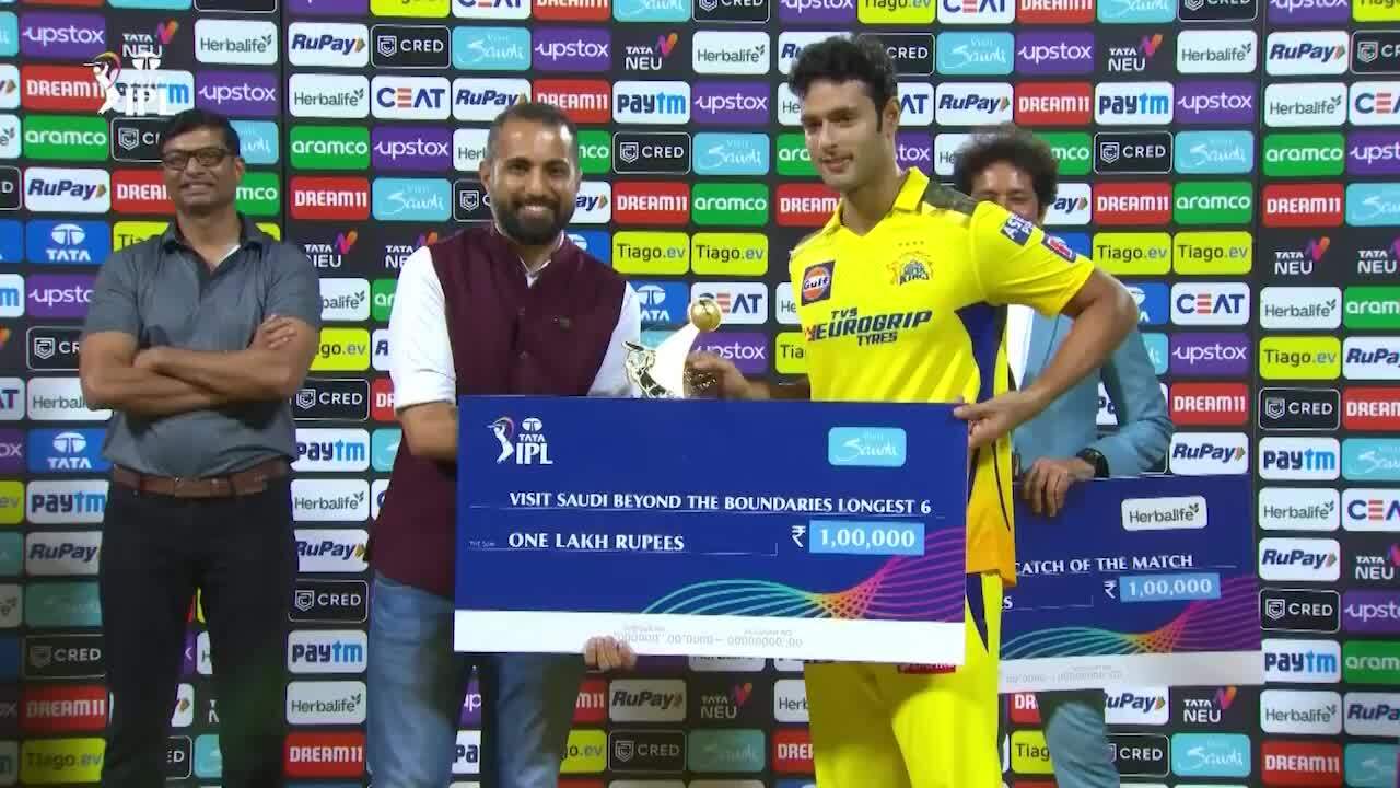 M24: RCB vs CSK – Visit Saudi Beyond the Boundaries Longest 6 of the Match – Shivam Dube