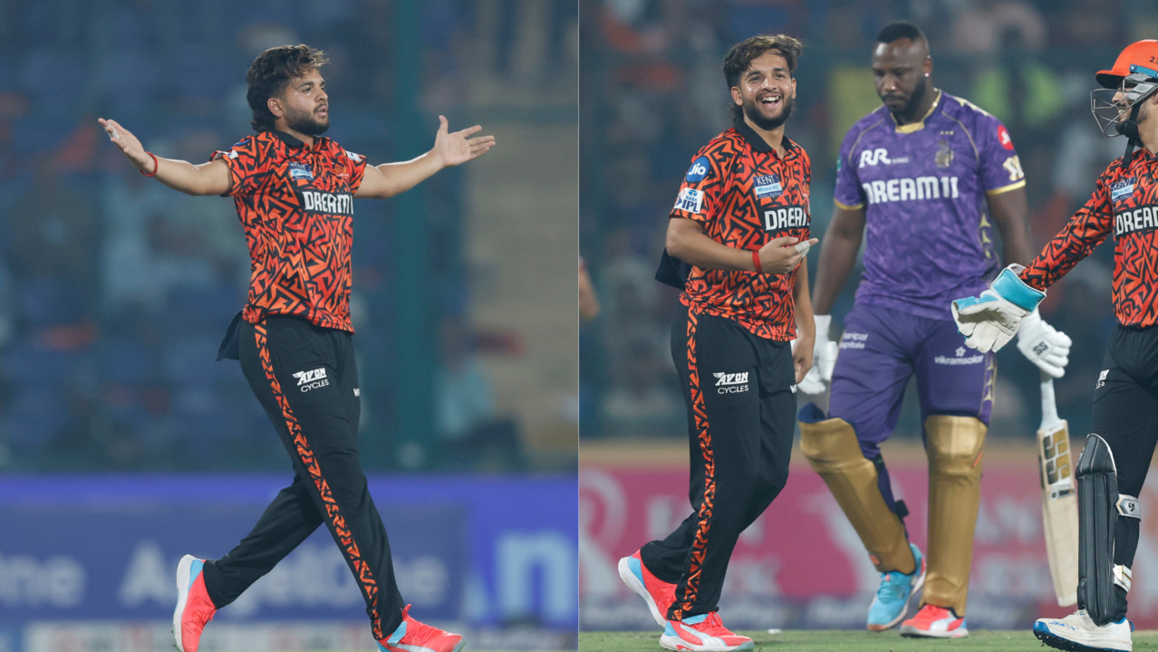6 & double-strike! Harsh Dubey's perfect response background