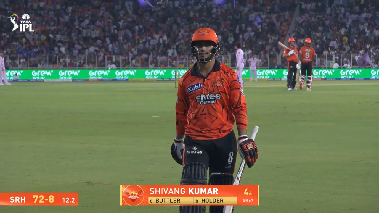 IPL 2026 M56: GT vs SRH - Shivang Kumar Wicket