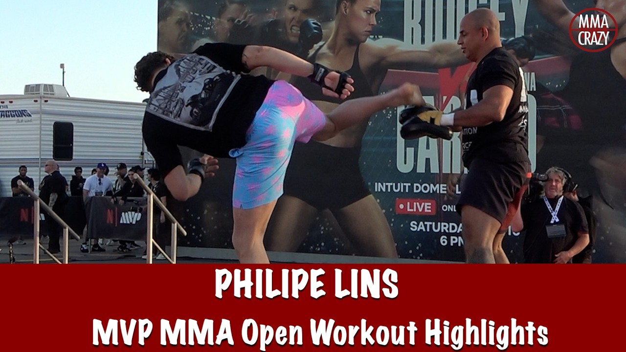 MVP MMA: Philipe Lins Open Workout Highlights background