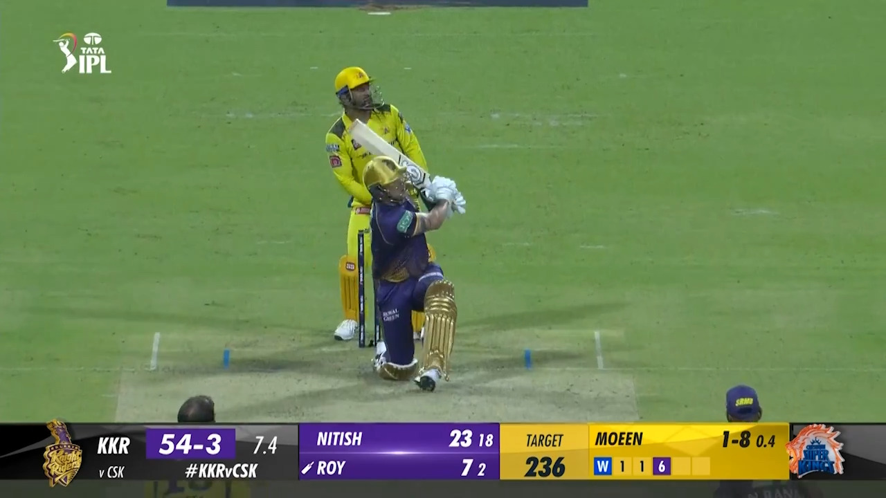 M33: KKR vs CSK – Jason Roy Six background
