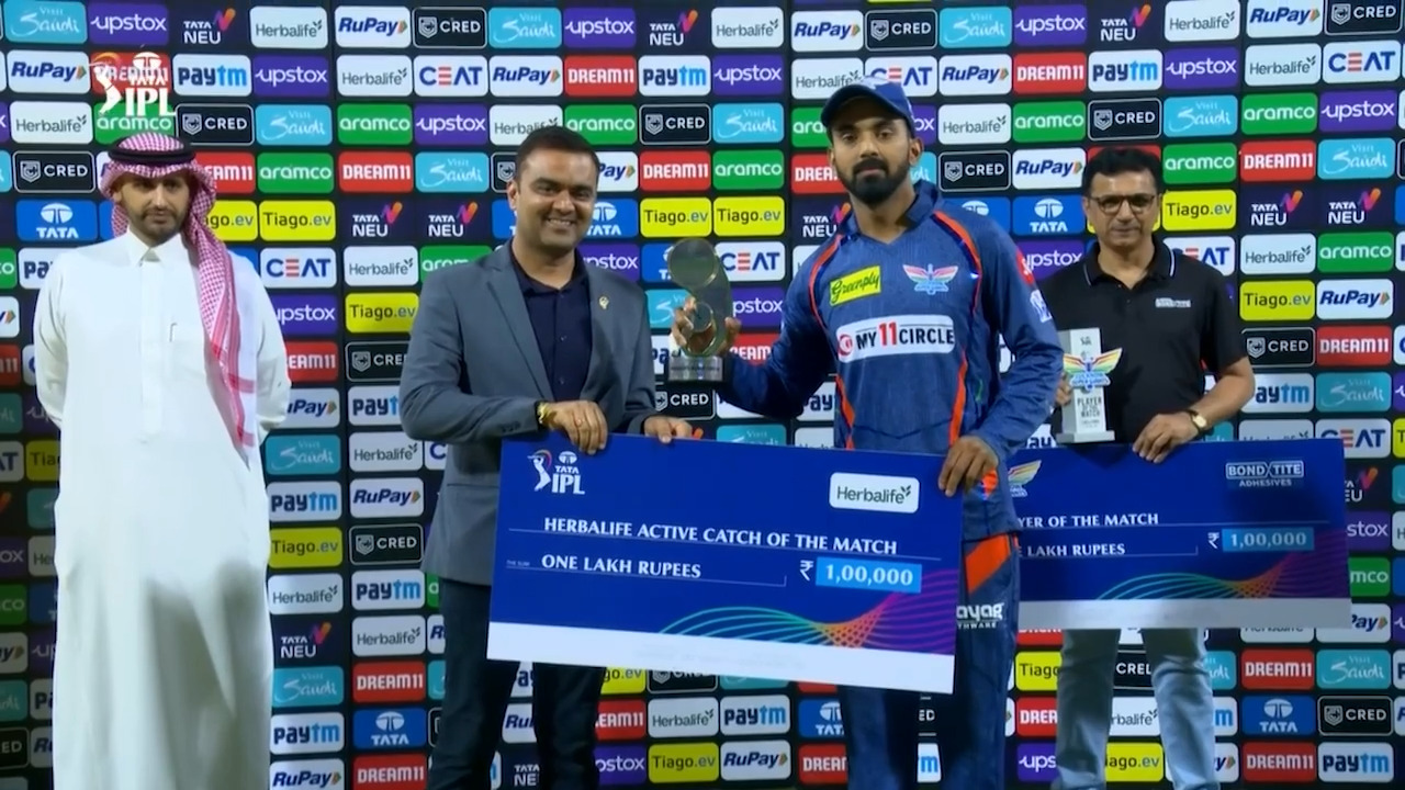 M21: LSG vs PBKS – Herbalife Active Catch of the Match – K L Rahul backdrop