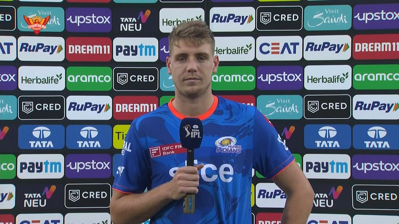 M25: SRH vs MI – Cameron Green Interview