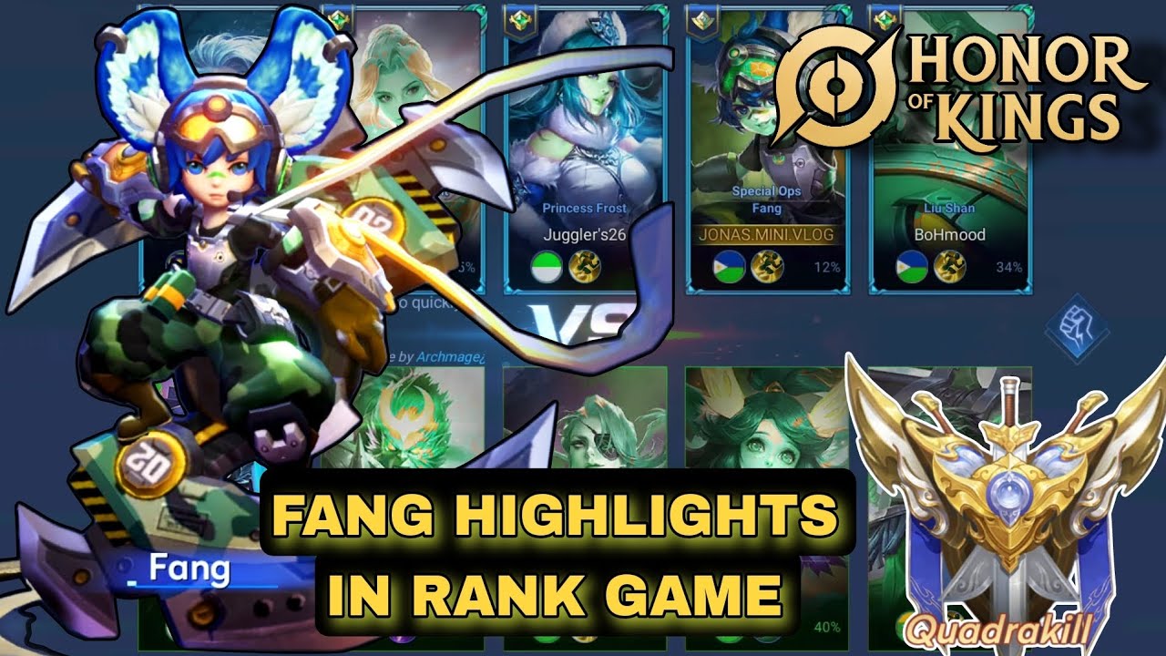 HONOR OF KINGS - FANG HIGHLIGHTS IN RANK GAME | HONOR OF KINGS GAMEPLAY - FANG backdrop