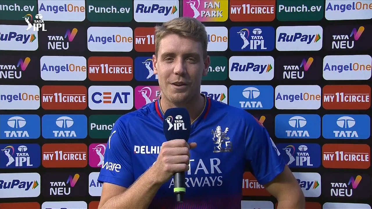 M06: RCB vs PBKS – Cameron Green Interview