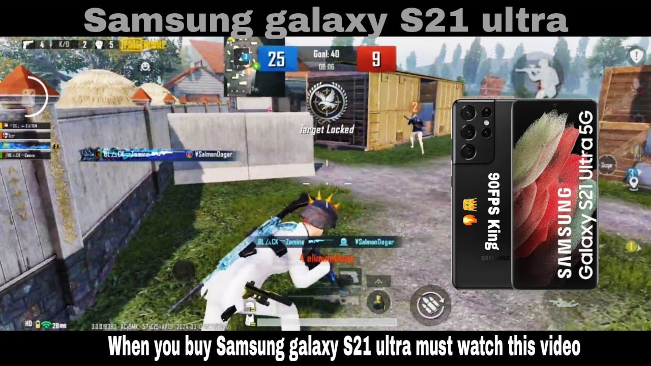 Samsung Galaxy S21 ultra Pubg Test In 2024,This phone is 90fps King ๐