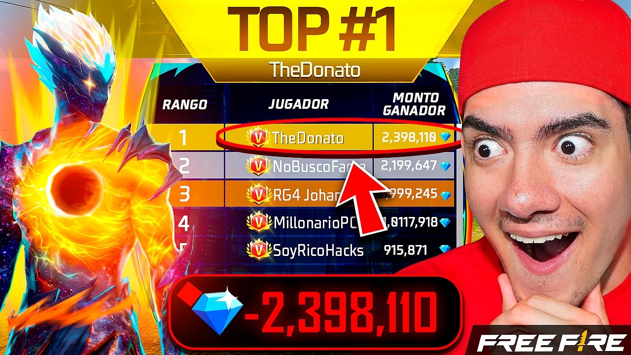GASTE MAS DE 1.000.000 DE DIAMANTES EN LA SUBASTA MÁS EXCLUSIVA DE FREE FIRE !! - TheDonato