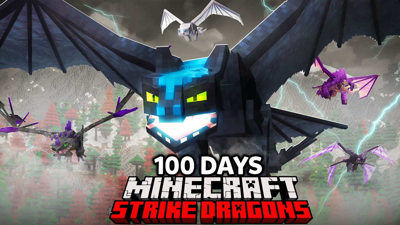 I Survived 100 Days in STRIKE CLASS ONLY How To Train Your Dragon Minecraft Hardcore!