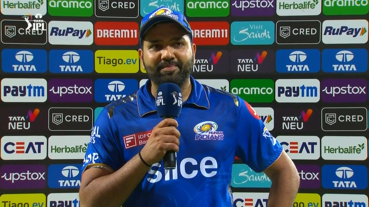 M49: CSK vs MI – Rohit Sharma Interview