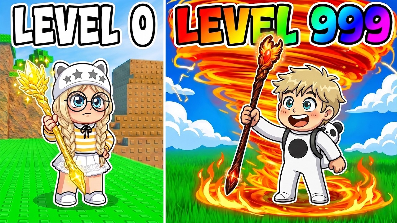 I went from NOOB WIZARD to PRO SORCERER to Amaze My Friends in Roblox!