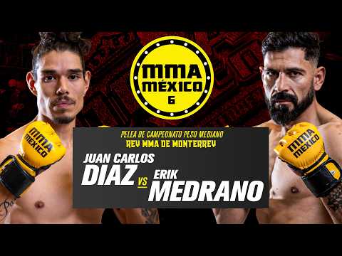 Juan Carlos "El Lobo" Diaz vs Erik "El Perro" Medrano 2 - MMA Mexico 6 - Pelea Completa background