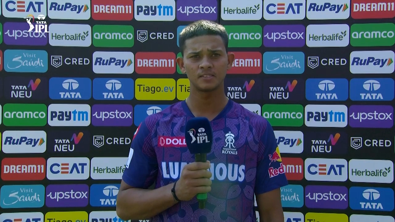 M11: RR vs DC – Yashasvi Jaiswal Interview background