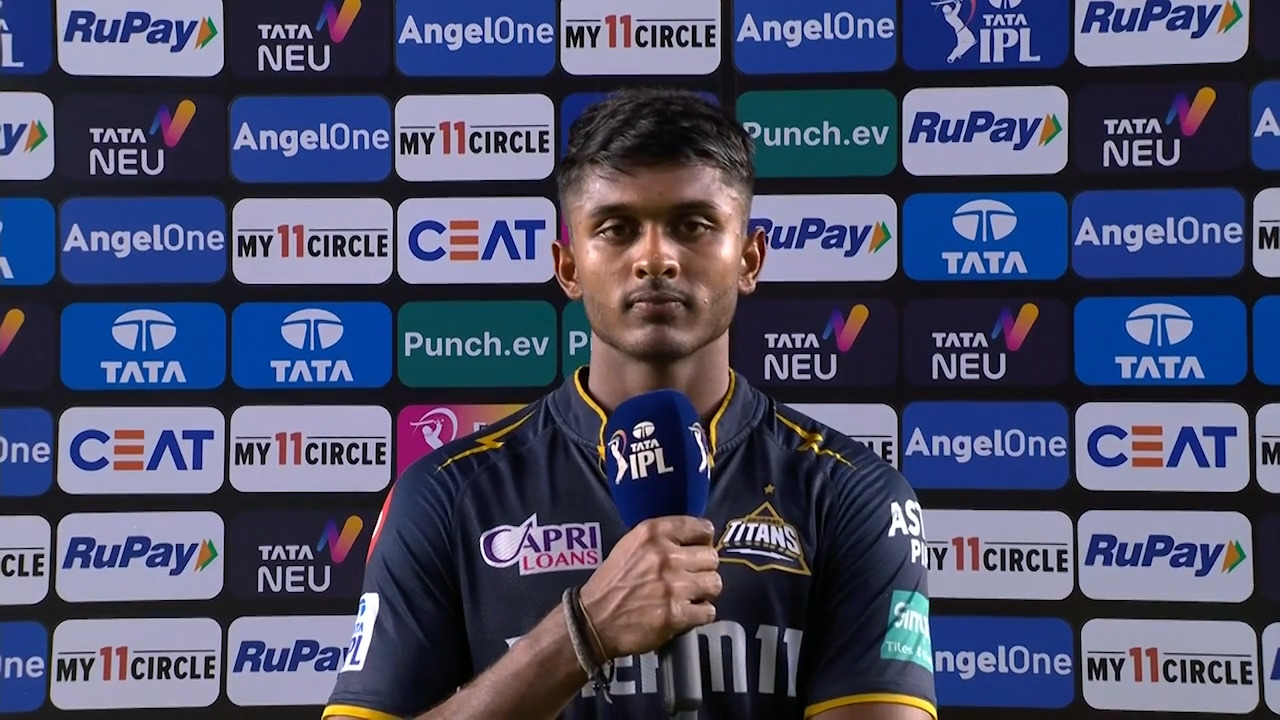 M59: GT vs CSK – Sai Sudharsan Interview background