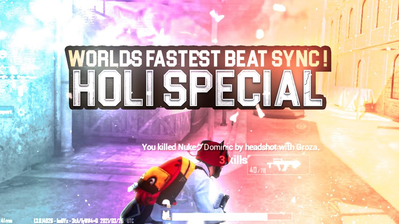 HOLI Special : World's Fastest Beat Sync Montage Ever Part 2 | #siddhagaming background
