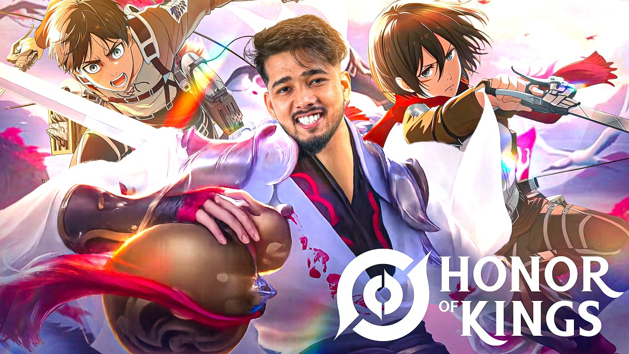 ATTACK ON TITAN CHARACTERS IN A GAME ? | Honor of Kings x AOT background