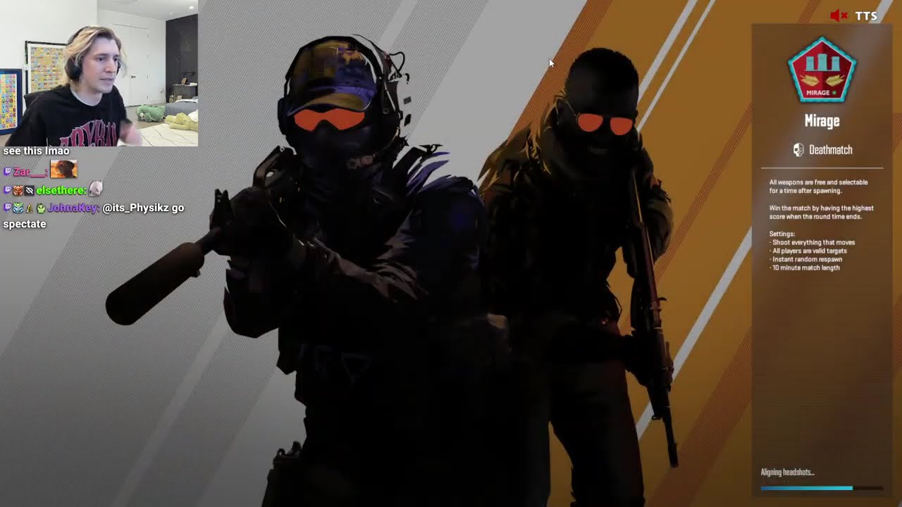 xQc Plays in JYNXZI's CS2 Tournament! background