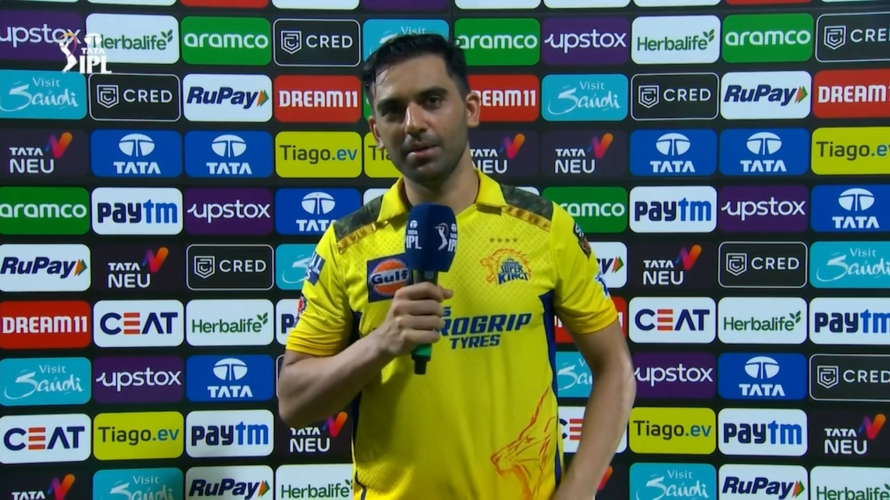 M55: CSK vs DC – Deepak Chahar Interview